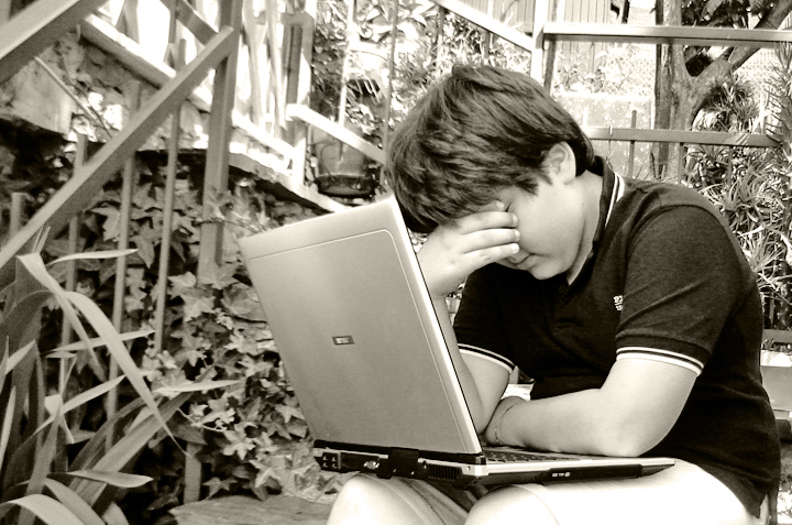 Child using Laptop Media