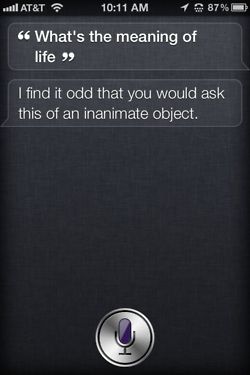 Siri - iPhone 4S - Meaning of Life