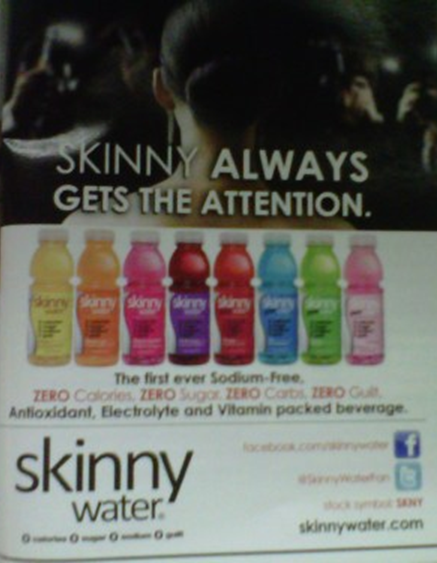 Skinny Water Advertising Poster