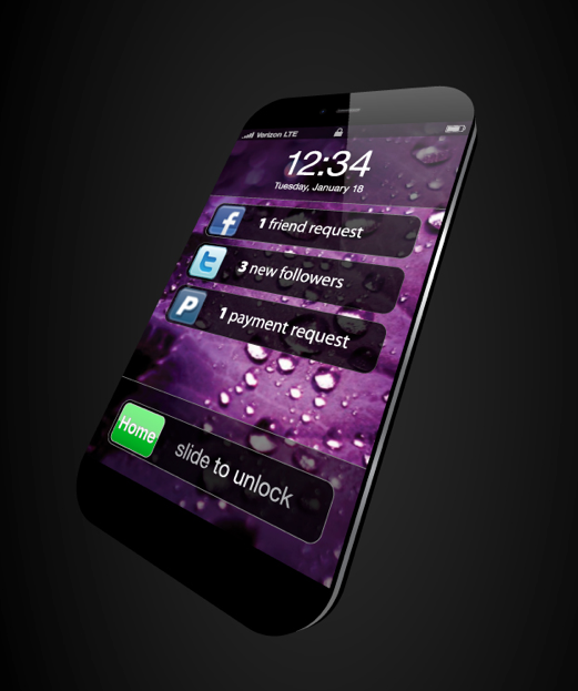 iPhone 5 Design Mockup - Tempered Edge