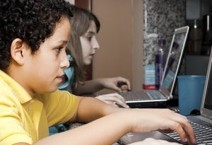 Child Laptop Internet Facebook