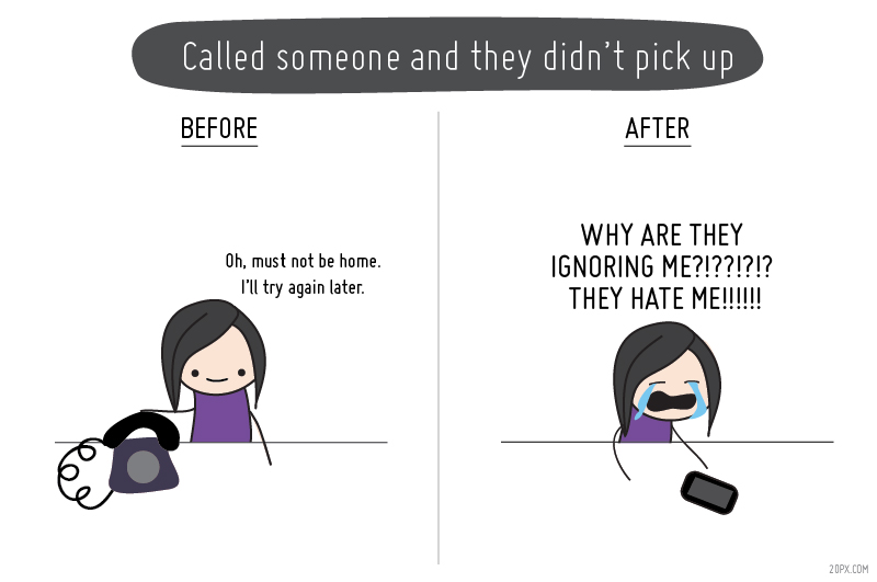 Before & After Cellphones - Calling
